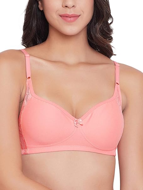 Clovia Women’s Cotton Non-Padded Wire-Free T-Shirt Bra – Everyday Comfort Fit